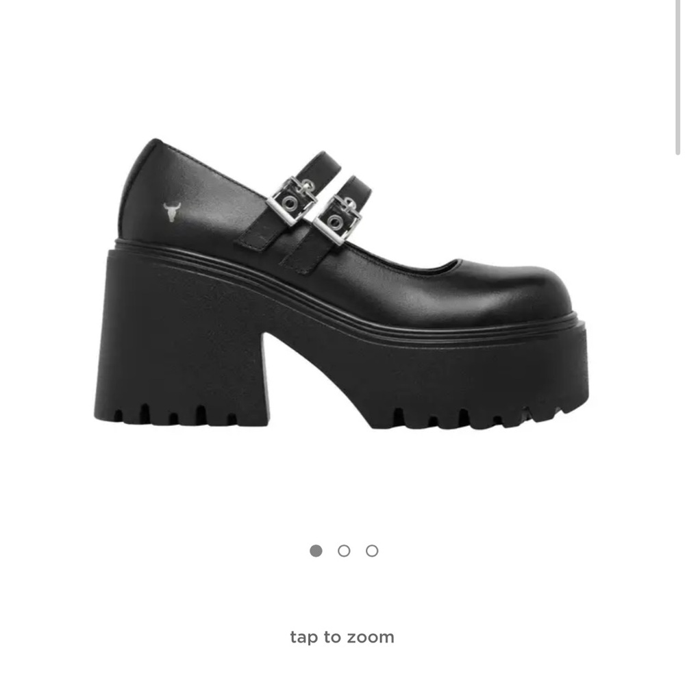 WINDSOR SMITH LESSONS BLACK LEATHER PLATFORM SHOES